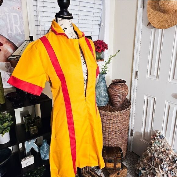 Cosplay Two Broke Girl Yellow & Red Mini Dress. - Picture 9 of 14